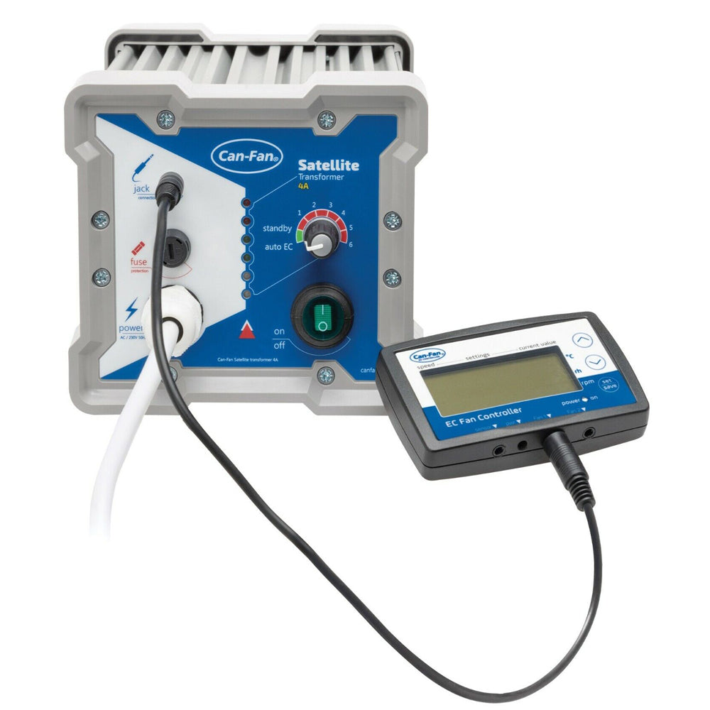 Fan Control Transformer Can-Fan Satellite 4amp Transformer & Thermostatic Fan LCD Controller ...