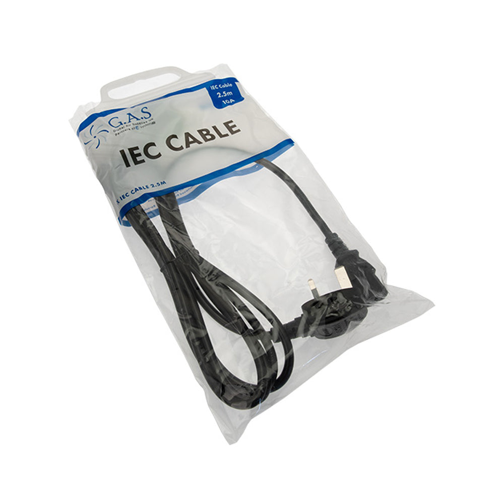IEC Power Cable 2.5m - Hull Hydroponics – Garden Supplies